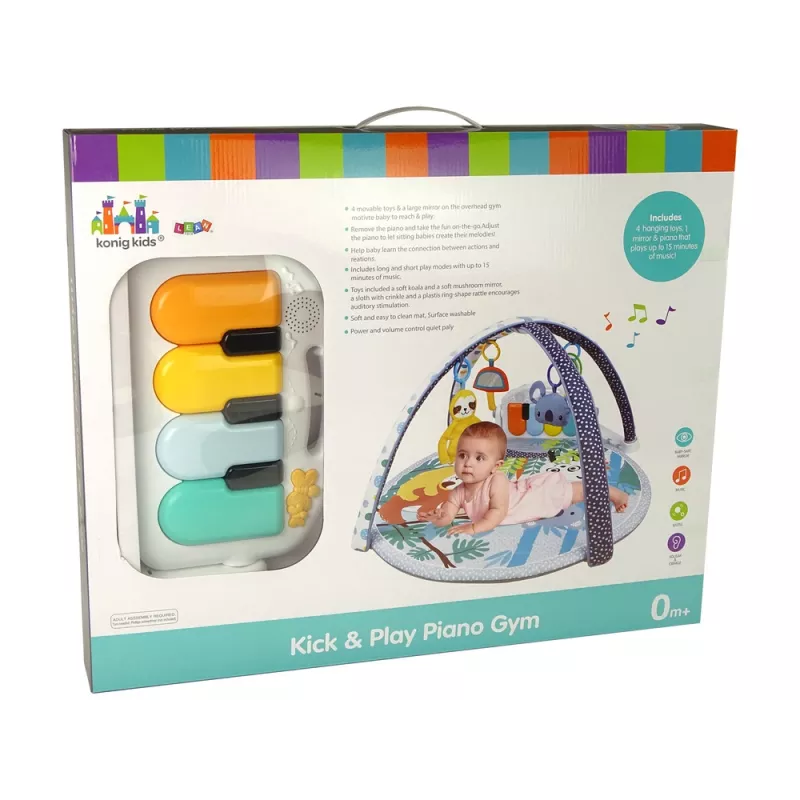 LEAN TOYS vzdelávacia podložka koala klavír melódie traky