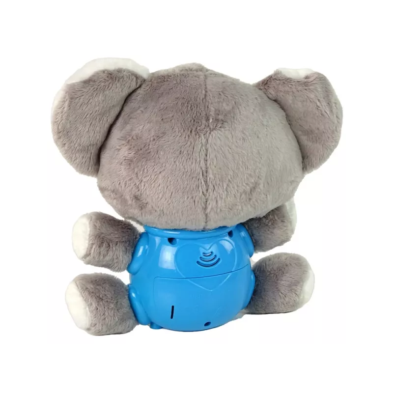 LEAN TOYS Interaktívna hračka koala s projektorom a zvukom sivá