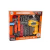 LEAN TOYS Veľký DIY kufrík s náradím + akumulátorová vŕtačka, remeselnícka sada