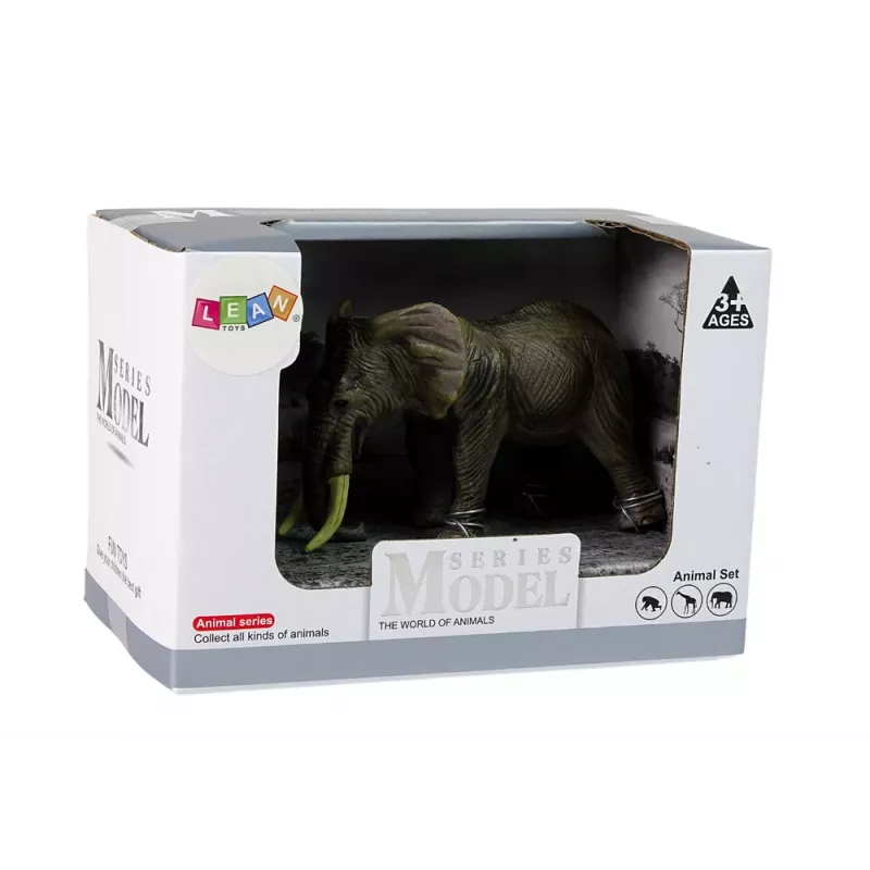 LEAN TOYS veľká zberateľská figúrka slona zvieratá sveta