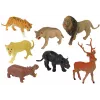 LEAN TOYS Veľká sada figúrok divé zvieratá safari + príslušenstvo, 34 prvkov