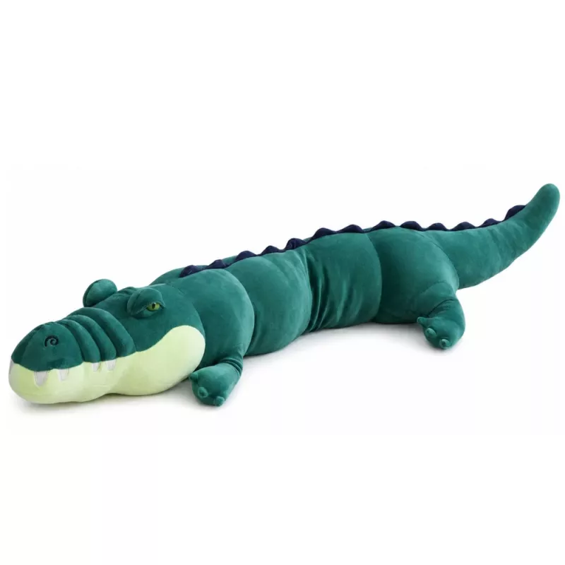 LEAN TOYS veľký plyšový krokodíl maskot plyšová hračka realistický zelený 150 cm