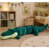 LEAN TOYS veľký plyšový krokodíl maskot plyšová hračka realistický zelený 150 cm