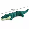 LEAN TOYS veľký plyšový krokodíl maskot plyšová hračka realistický zelený 150 cm