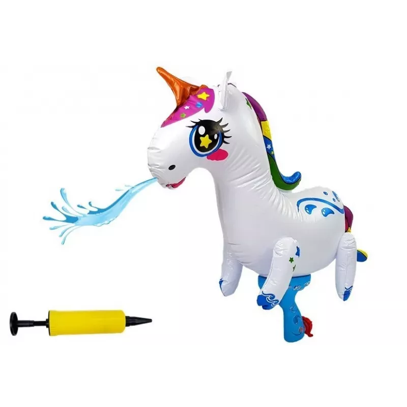 LEAN TOYS Veľká pumpovacia vodná pištoľ jednorožec