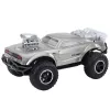 LEAN TOYS Veľké diaľkovo ovládané off-road športové auto RC strieborná 1:8