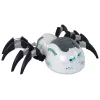 LEAN TOYS Veľký diaľkovo ovládaný RC pavúk na batérie biely a sivý