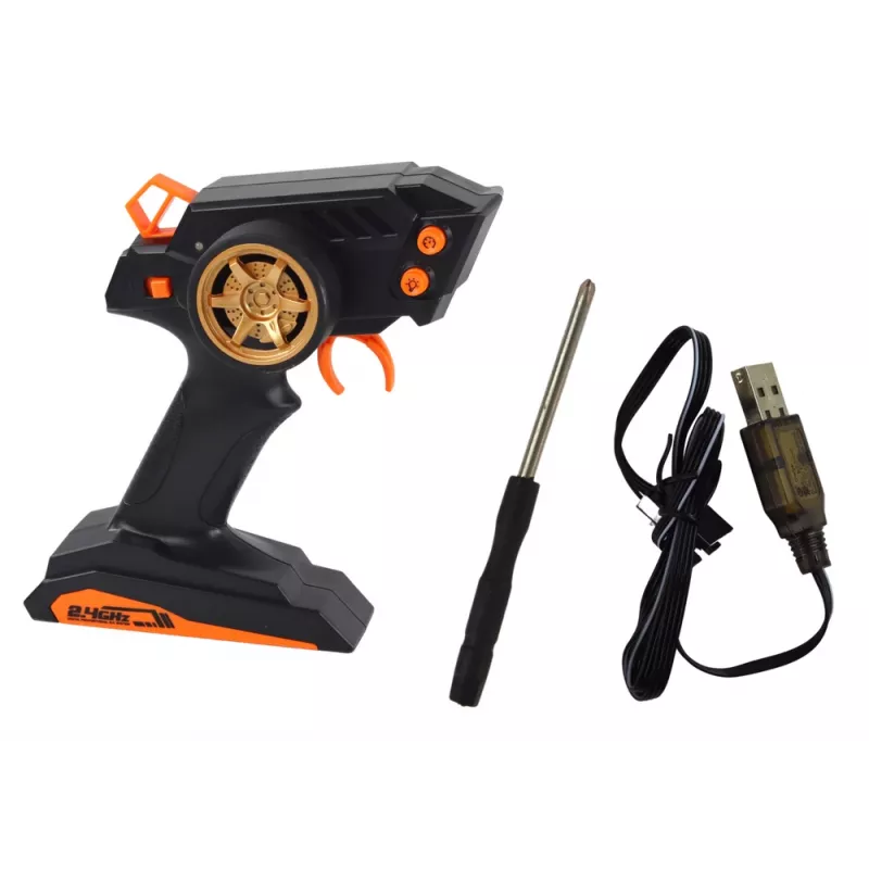 LEAN TOYS Veľké diaľkovo ovládané športové auto 1:10 zelené a čierne