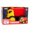 LEAN TOYS veľký sklápač pre deti pieskové stavebné vozidlo červeno-žlté