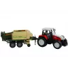 LEAN TOYS Veľký traktor s prívesom, poľnohospodársky stroj, 65 cm