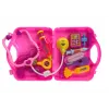 LEAN TOYS Sada malý doktor kufrík ružový stetoskop