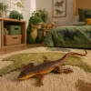 LEAN TOYS jašterica vivipar gumená figúrka naťahovacia realistická 12,5 cm