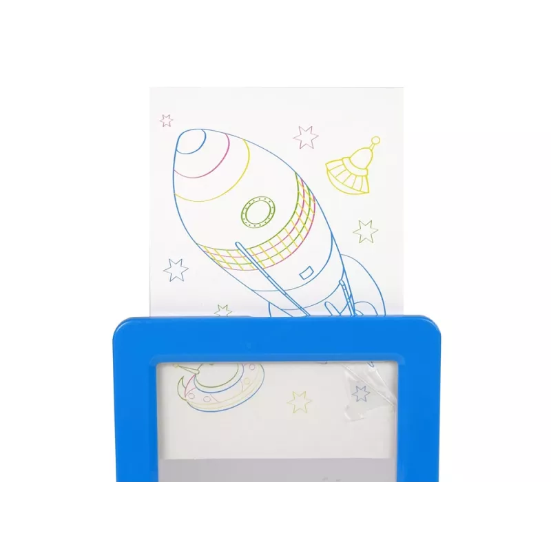 LEAN TOYS magická osvetlená 3D tabuľa okuliare modrá