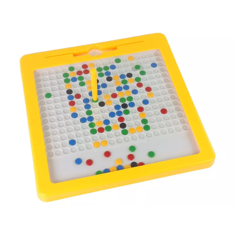 LEAN TOYS Magnetická tabuľa 100 žltých korálok
