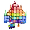 LEAN TOYS magnetické konštrukčné bloky 3D panely kreatívne STEM farebné 100 ks