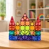LEAN TOYS magnetické konštrukčné bloky 3D panely kreatívne STEM farebné 73 kusov
