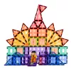 LEAN TOYS magnetické stavebnice 3D dosky kreatívne STEM farebné 85 ks