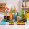 LEAN TOYS magnetické stavebné bloky kocky štvorcový svet 3D 114 dielov
