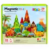 LEAN TOYS magnetické stavebnice dinosaurus sopka 31 dielov