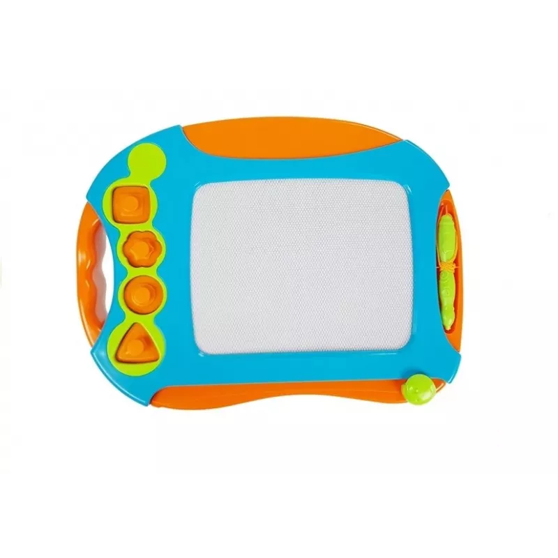 LEAN TOYS magnetická kresliaca tabuľa s geometrickými pečiatkami