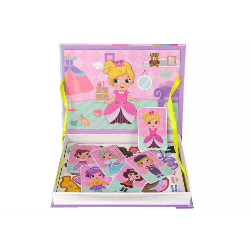LEAN TOYS Magnetická skladačka, knižka, kostýmy na prezliekanie
