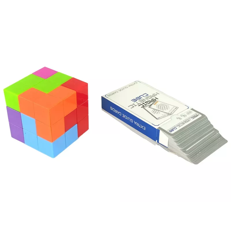 LEAN TOYS magnetická puzzle kocka obojstranné karty 108 výziev