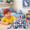 LEAN TOYS Magnetic Space Windows stavebné kocky 90 dielov – ABS plast STEM stavebnica