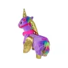 LEAN TOYS Maskot kôň, interaktívny jednorožec, fialový, zlaté krídla
