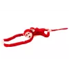 LEAN TOYS Maskot plyšová opica s bábätkom, červená 70 cm