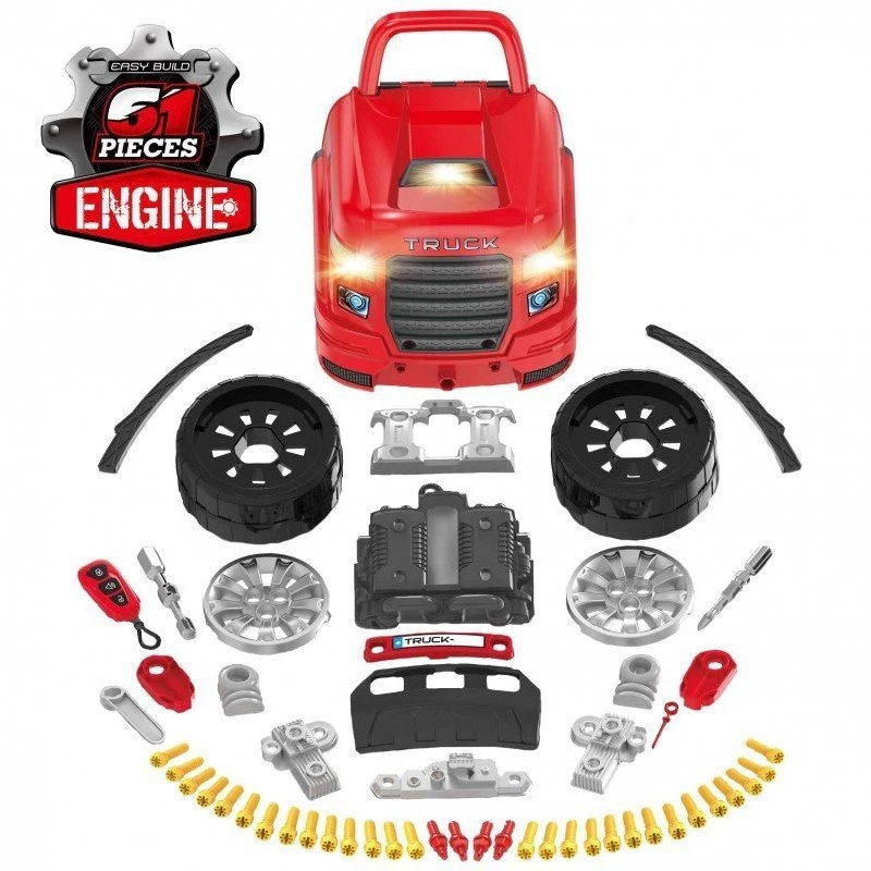 LEAN TOYS mechanická sada, nákladné auto na rozoberanie, dielenské náradie