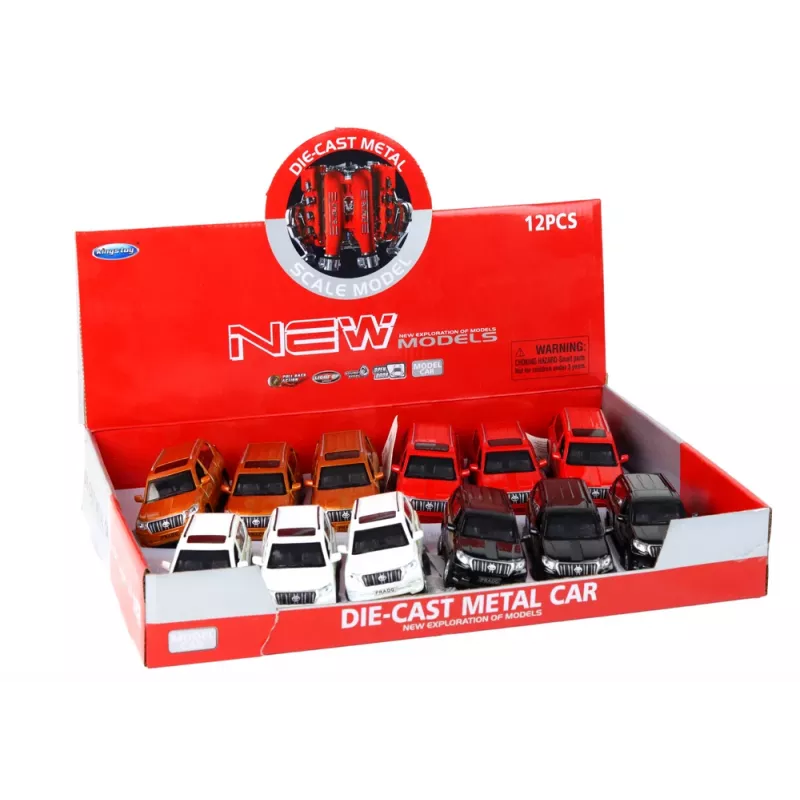 LEAN TOYS Kovové auto 12 cm Zvukové efekty Svetlo Rôzne farby