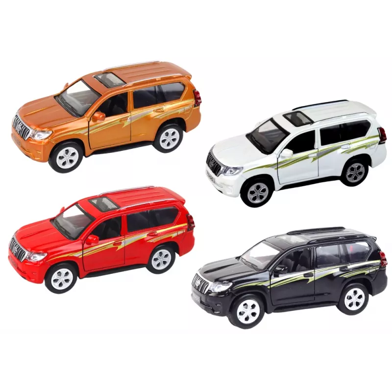 LEAN TOYS Kovové auto 12 cm Zvukové efekty Svetlo Rôzne farby