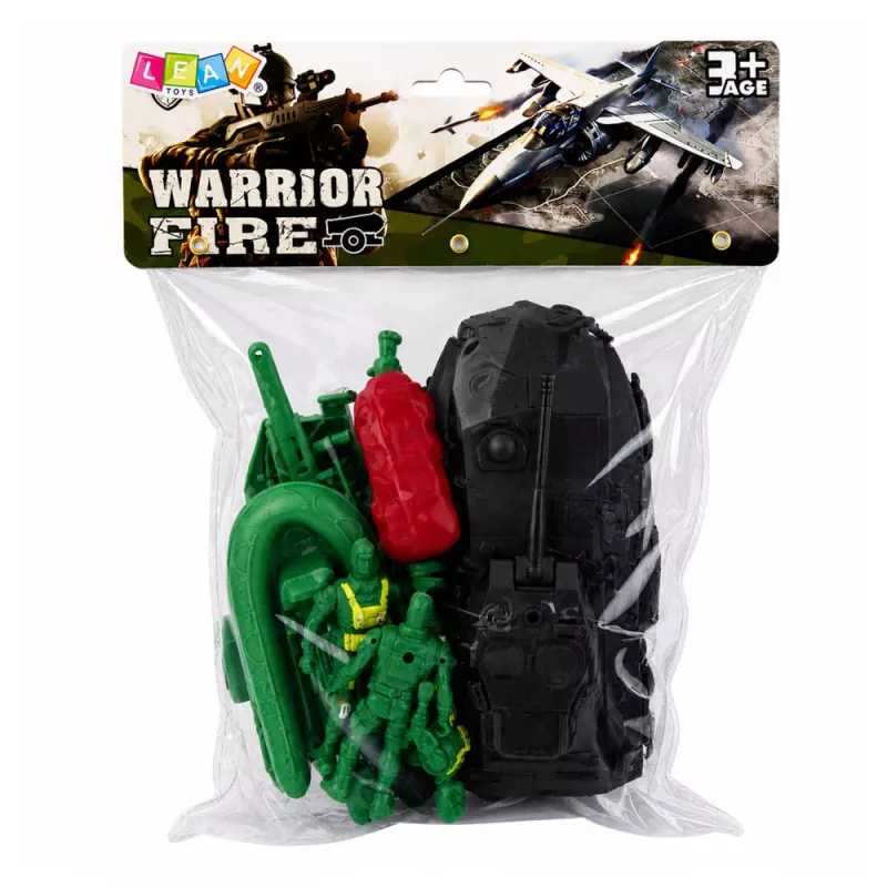LEAN TOYS vojenská sada vojaci s obrneným transportérom 14 dielov
