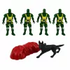 LEAN TOYS vojenská sada vojaci s obrneným transportérom 14 dielov