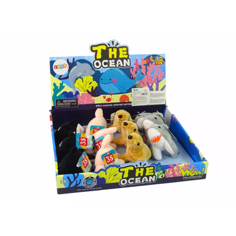 LEAN TOYS Mini plyšové morské živočíchy 4 modely