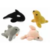 LEAN TOYS Mini plyšové morské živočíchy 4 modely