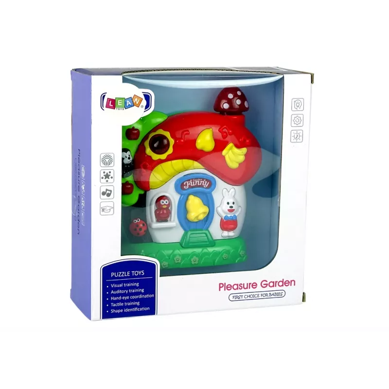 LEAN TOYS Hudobný domček pre bábätká zvieratká
