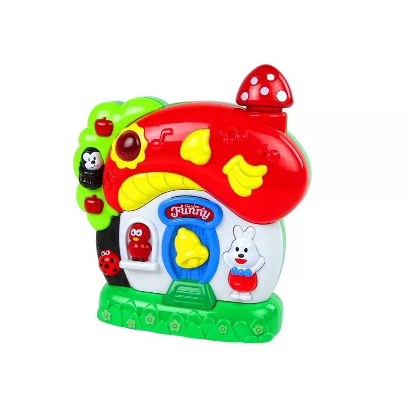 LEAN TOYS Hudobný domček pre bábätká zvieratká