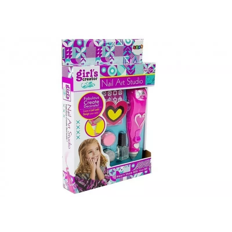 LEAN TOYS Sada na lak na nechty s dávkovačom trblietavý lak na nechty