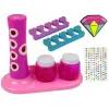 LEAN TOYS Sada lakov na nechty nail glitter dávkovač samolepky na nechty