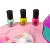 LEAN TOYS Sada na nechty s nail glitter, sušičom a samolepkami