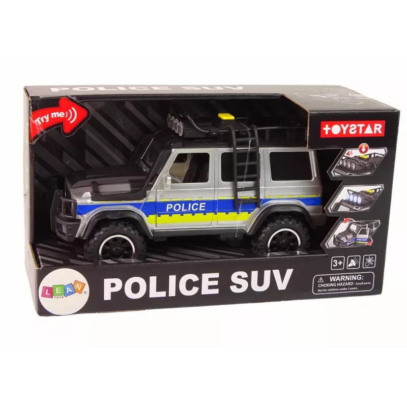 LEAN TOYS off road policajné auto 1:14 s trením pohonom