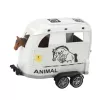 LEAN TOYS offroad vozidlo s konským prívesom, figúrka, svetlá a zvuky