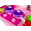 LEAN TOYS ružová kuchynka s vodnými hrncami, potravinami a zvukom