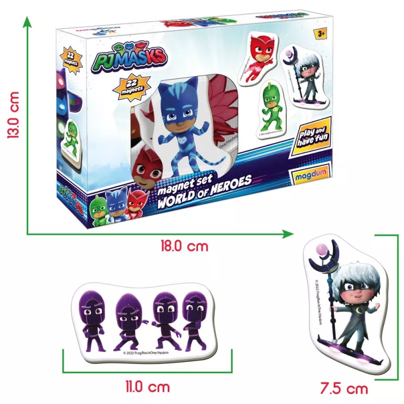 LEAN TOYS PJ Masks magnetická sada ME 5031-31