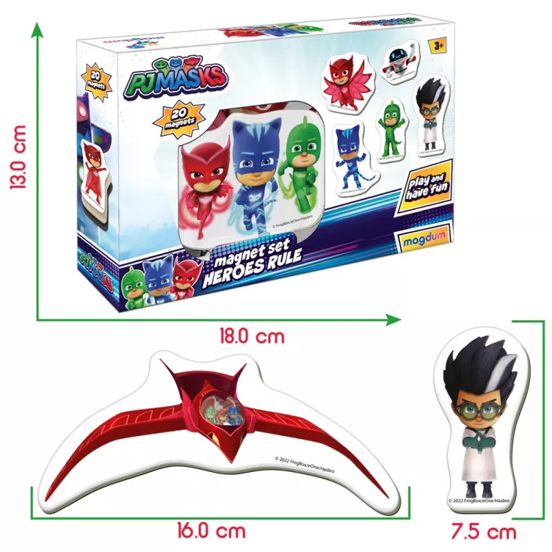 LEAN TOYS PJ Masks magnetická sada Pjmasks ME 5031-32