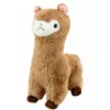 LEAN TOYS plyšová alpaka mäkká hračka s jemnou srsťou béžová 28 cm