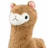 LEAN TOYS plyšová alpaka mäkká hračka s jemnou srsťou béžová 28 cm