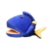 LEAN TOYS Plyšová modrá ryba maskot bábika 25 cm