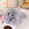 LEAN TOYS plyšový kokeršpaniel pes so zaťaženými labkami, sivý, 30 cm